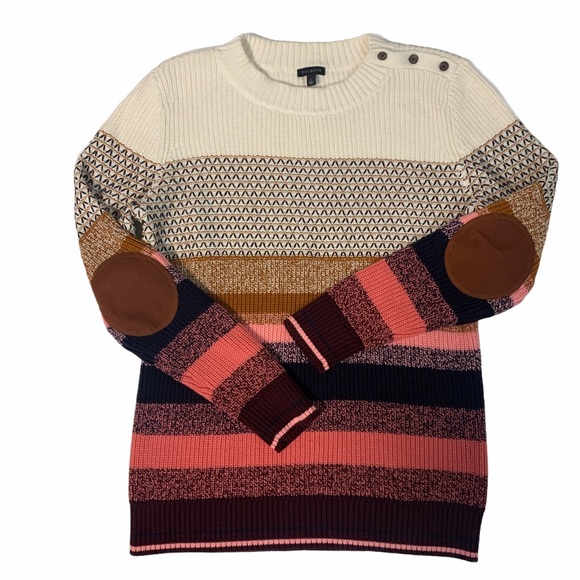 TALBOTS • Thermolite Striped Sweater • Size Large - Picture 4 of 8